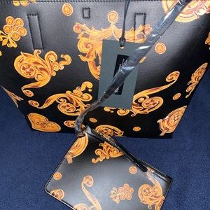 Versace Jeans Couture Reversible Tote w/clutch